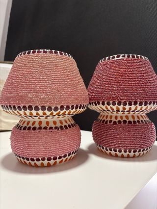 Lámparas decorativas cerámica y cristal