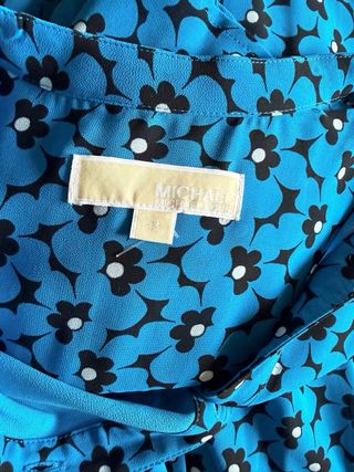Vestido NUEVO Michael Kors Azul Estampado