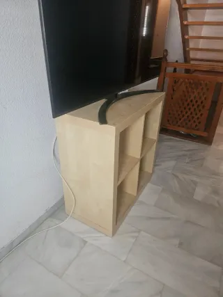 Mueble TV/Estantería Baja Beige