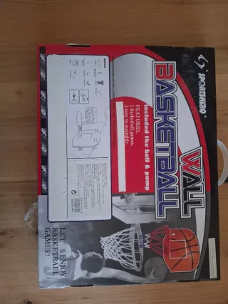 Baloncesto mini de pared con aro y bomba