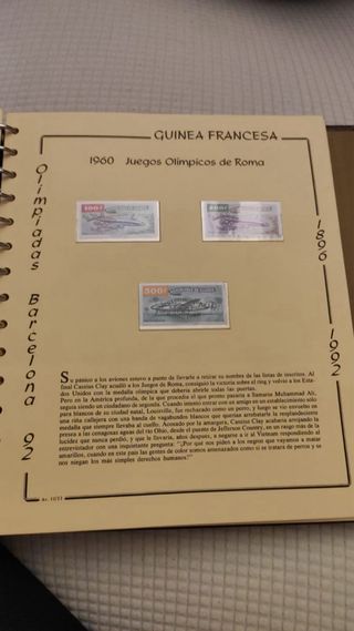 Colección Sellos Olímpicos Barcelona 92