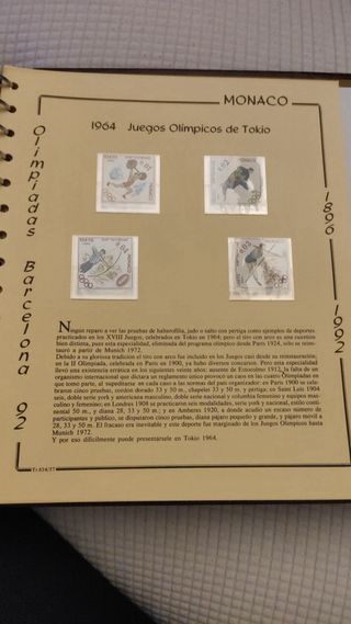 Colección Sellos Olímpicos Barcelona 92