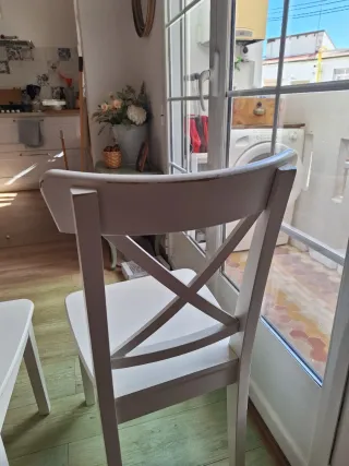 2 Sillas Ikea Rosentorp Blancas
