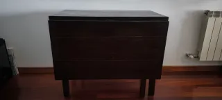 Mesa comedor plegable madera maciza