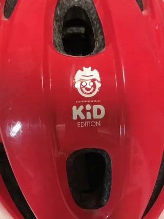 Casco bici infantil rojo