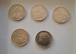 500 Lire Argento Italiane