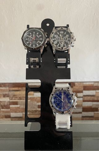 Relojes de Pulsera Negro y Azul