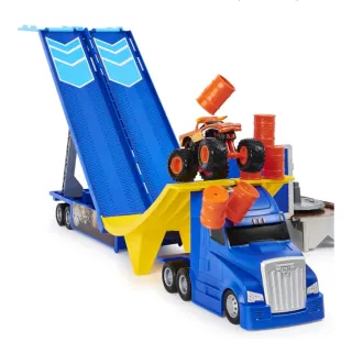 Camión Monster Jam con Rampa y Coche