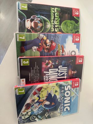 Pack 4 Juegos Nintendo Switch: Luigi, Mario, Just