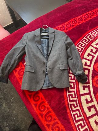 Americana traje niño H&M gris