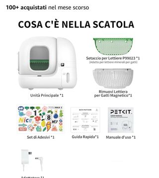 Lettiera automatica per gatti