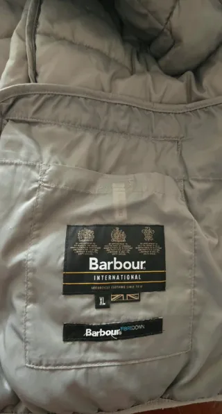Smanicato Barbour Grigio Taglia XL