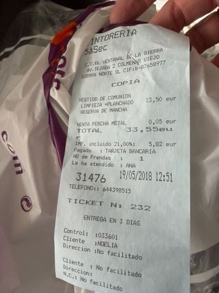 Vestido de Comunión Blanco