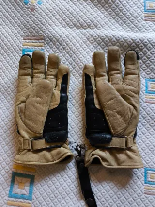 Guantes Moto Helstons Bora Beige Talla 10