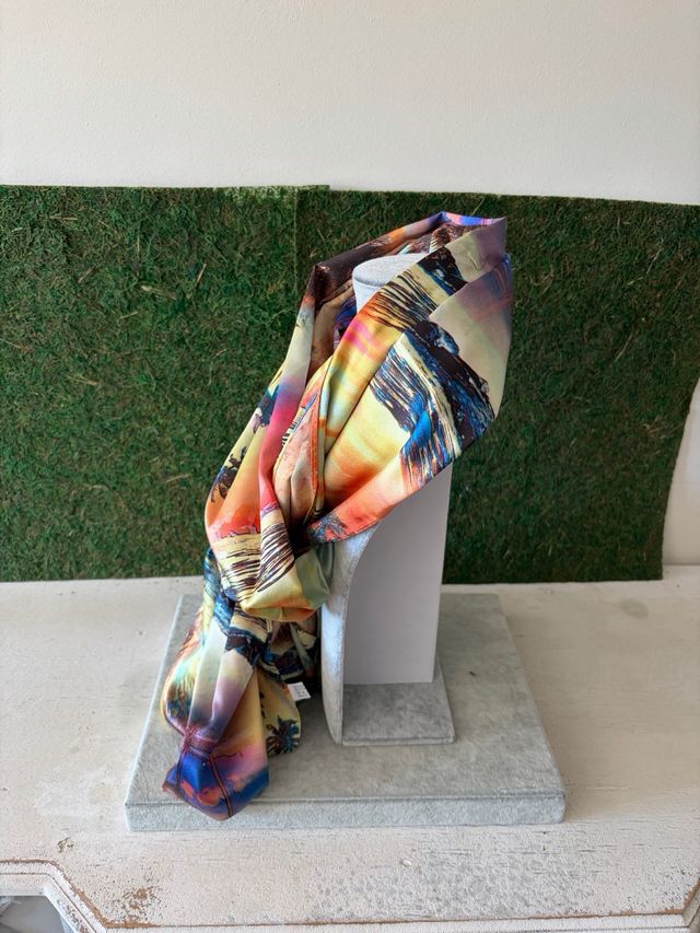 Pañuelo estampado multicolor