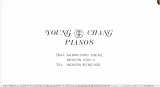 Piano de pared Young Chang U-109 negro