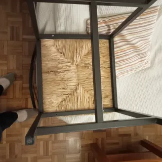 Sedie in ferro battuto nero stile Ikea