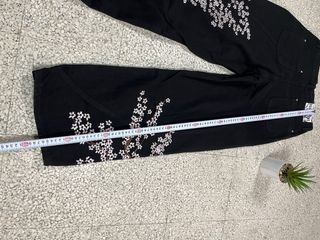 Jeans Y2k neri ricamati taglia M