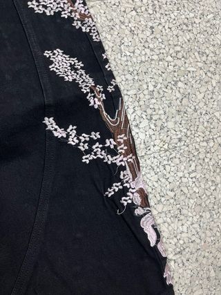 Jeans Y2k neri ricamati taglia M