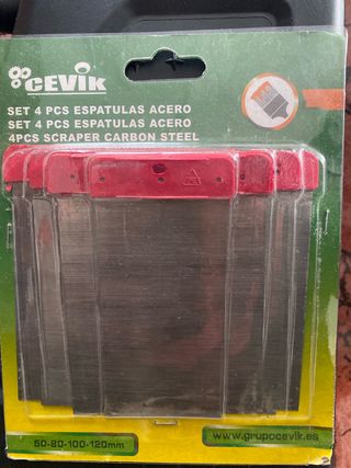 Set 4 Espátulas Acero Carbono CEVIK