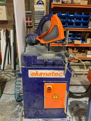 Tronzadora Doble Cabezal Aluminio Elumatec