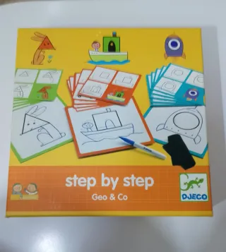 Djeco Geo & Co Step by Step Gioco di Disegno