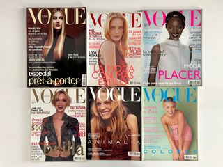 Lote de 6 revistas Vogue