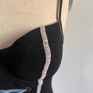 VERSACE Top Corsetto Nero Taglia III