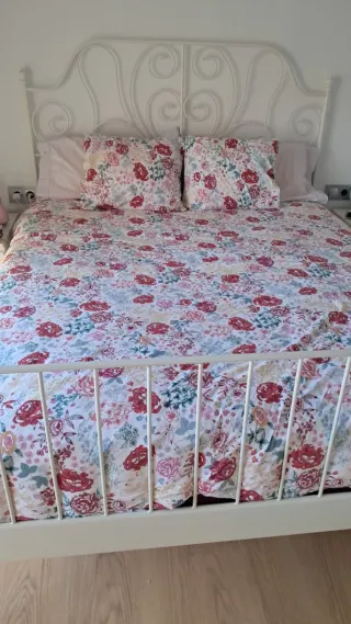 Cama Ikea Metal con Colchón