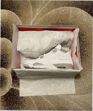 Jordan 4 Retro White Oreo Talla 40