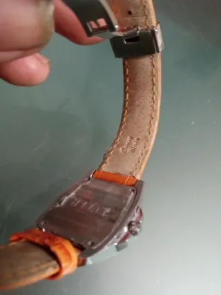 Reloj Lotus Mujer Naranja y Plata