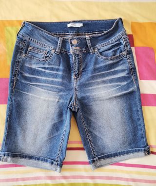 Lote 3 Pantalones cortos azul, blanco y celeste