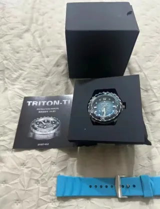 Reloj North Edge Solar 300M TITANIO Azul