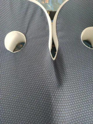 Cojín Ortopédico Azul y Blanco