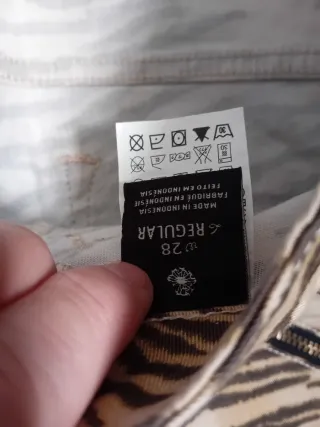 Pantaloni Maison Scotch fantasia zebrata tg 42