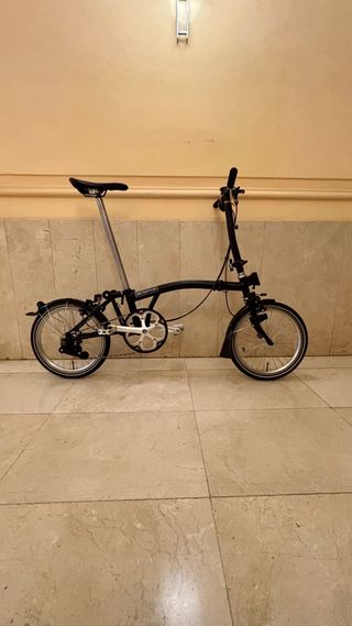 Bicicleta Brompton Plegable Negra