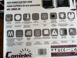 Horno Eléctrico Comelec Negro