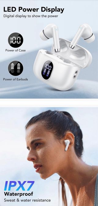 Auriculares Bluetooth Inalámbricos Blanco Nuevo