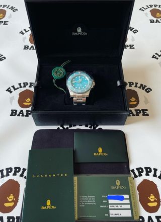 Orologio BAPE SUBMARINER TYPE 1 AZZURRO
