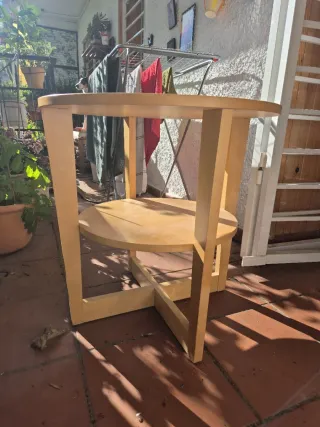 Mesa redonda madera 60x60