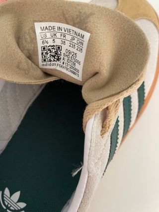 Adidas Gazelle Beige y Verde