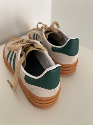 Adidas Gazelle Beige y Verde