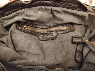 Borsa in pelle intrecciata nera