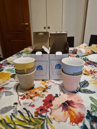 N.4 Tazzine Mulino Bianco Ceramica