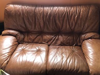 Sofá de piel 2 plazas