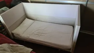 Cuna / Cama + Cómoda Cajonera Lila niña / niño
