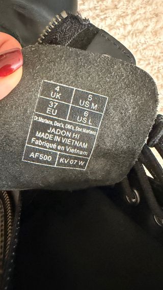 Botas Dr. Martens Talla 37 Negras