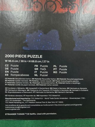 Puzzle 2000 pezzi Stranger Things Netflix