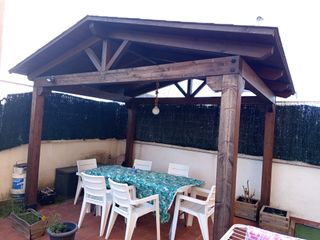 Cenador de madera tratado nuevo 4x3