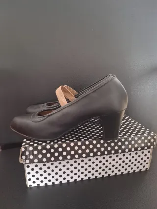 Tacon Flamenco Niña Negro